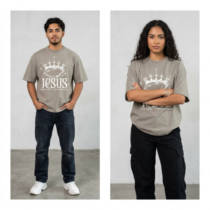 One King - Two Crowns | Washed T-Shirt